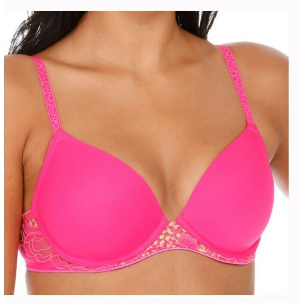 Natori Josie Mya Contour Underwire Bra Pink Size 32B